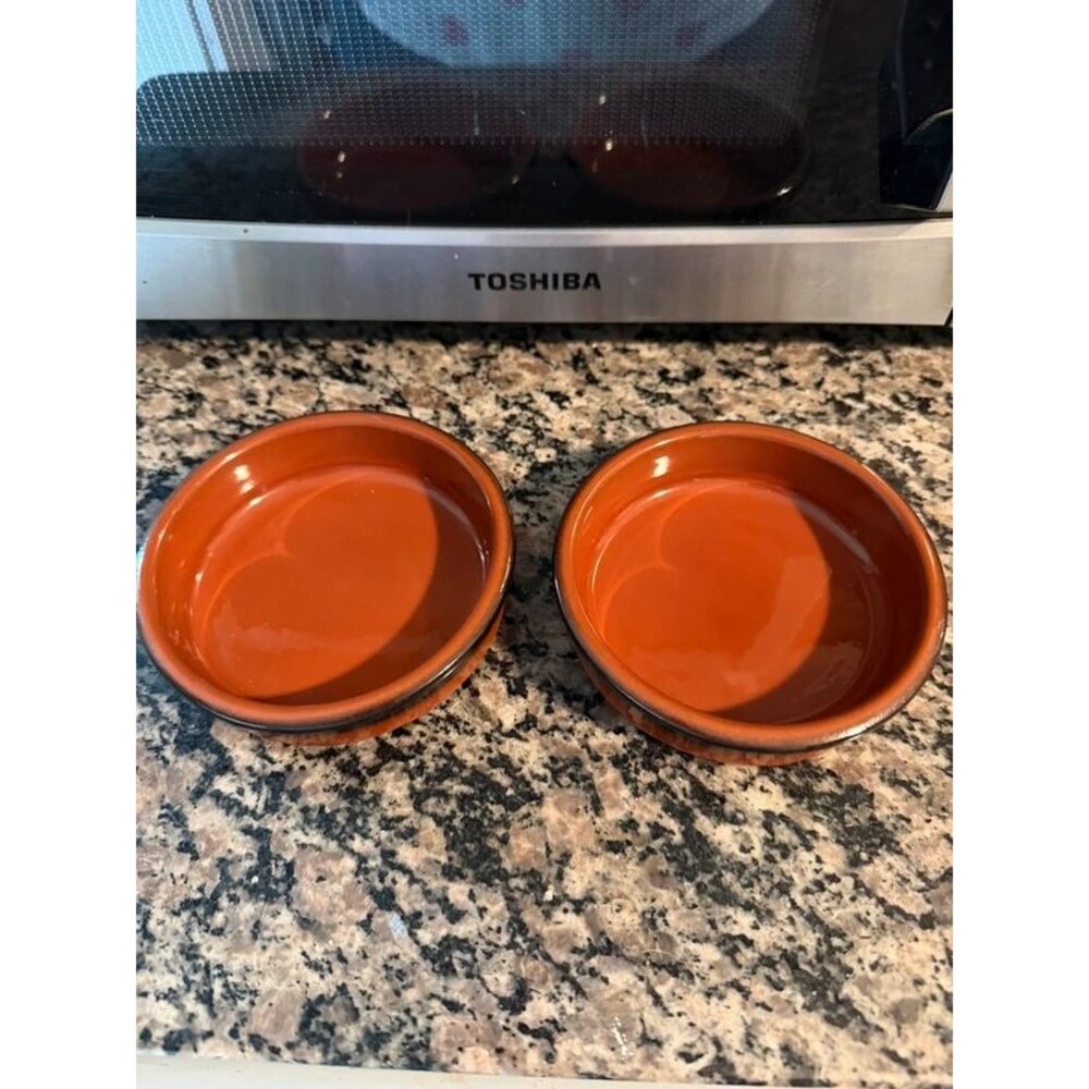 Cermer Terracotta Custard Cups, Ramekin Set of 2